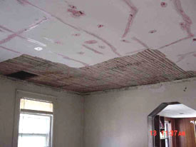 ceiling water damage