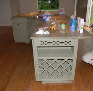 painting kitchen island interior painting project